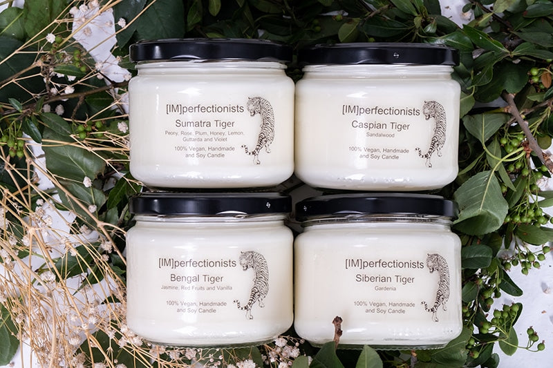 Jasmine, Red Fruits and Vanilla Scented Candle - Bengal Tiger Candle Melts into Hand Cream