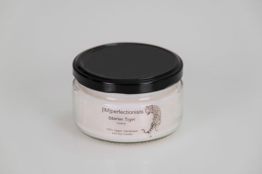 Gardenia Scented Candle - Siberian Tiger Small Candle Melts into Hand Cream