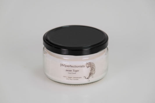 Powder Scented Candle - Javan Tiger Small Candle Melts into Hand Cream